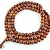 Budget ❤️ Om Imports Polished Sheesam Wood Prayer Mala In 16mm 😉 1 Om Imports Polished Sheesam Wood Prayer Mala In 16mm