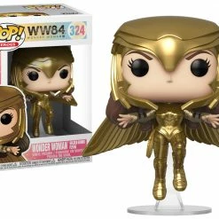 Pop! DC Comics Funko Pop Vinyl Figurine Wonder Woman Gold Armor Flying #324 - Wonder Woman 1984