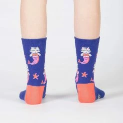 Sock It To Me Purrmaid Youth Crew Socks Socks! Socks! Socks!