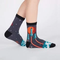 Sock It To Me Socks! Socks! Socks! Launch From Earth Junior Crew Socks
