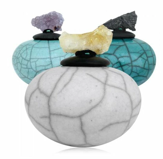 Cheap 🛒 Raku Potteryworks Crystal Dream Jar From Raku Pottery New Arrivals! 👏 3 Raku Potteryworks Crystal Dream Jar From Raku Pottery New Arrivals!