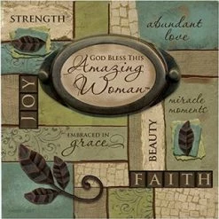 Cathedral Arts Amazing Woman ~ Blessed Inspirational 2-Side Block Box Sign Sale!