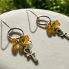Dawn Welburn - Consignment Ankh Dangle Earrings