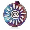 Raku Potteryworks Sun Medallion Ornament From Raku Pottery
