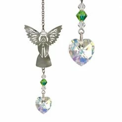 Woodstock Chimes August ~ Birthstone Angel Crystal Suncatcher