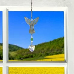 Woodstock Chimes August ~ Birthstone Angel Crystal Suncatcher