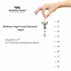 Woodstock Chimes August ~ Birthstone Angel Crystal Suncatcher
