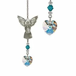 Woodstock Chimes December ~ Birthstone Angel Crystal Suncatcher