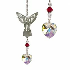 Woodstock Chimes July ~ Birthstone Angel Crystal Suncatcher