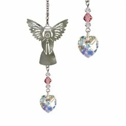 Woodstock Chimes October ~ Birthstone Angel Crystal Suncatcher Angel Gifts