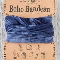 Natural Life Navy & White Tie-Dye Boho Bandeau