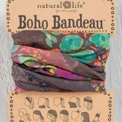 Natural Life Espresso Bright Floral Boho Bandeau