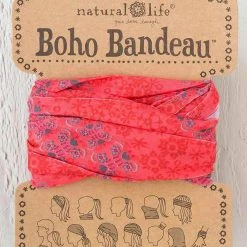 Natural Life Coral Teal Garland Boho Bandeau