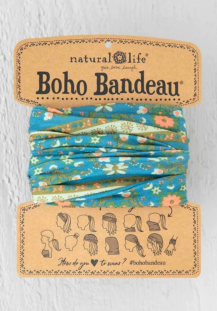 Best reviews of ๐งจ Natural Life Blue Flower Medallion Boho Bandeau โ๏ธ 3 Natural Life Blue Flower Medallion Boho Bandeau