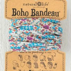 Natural Life Grey Flower Stamp Boho Bandeau