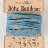 Natural Life Blue Flower Stamp Boho Bandeau