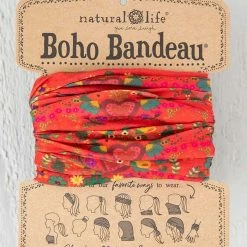 Natural Life Red Hearts Boho Bandeau