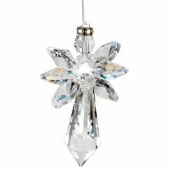 Woodstock Chimes Angel Gifts Aurora Borealis ~ Crystal Guardian Angel Suncatcher