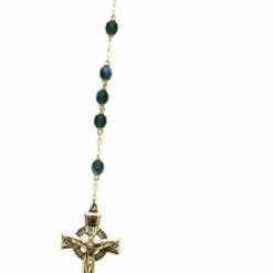 Cathedral Arts Irish Celtic Rosary With Gold, 8 Mm In Gift Box Meditation & Prayer Gifts