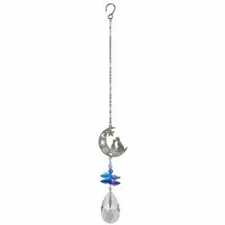 Woodstock Chimes Moon Cats ~ Crystal Fantasy Suncatcher