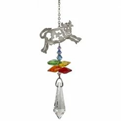 Woodstock Chimes Cow ~ Crystal Fantasy Suncatcher Prisms & Hanging Crystals