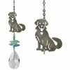 Woodstock Chimes Prisms & Hanging Crystals Happy Puppy Dog ~ Crystal Fantasy Suncatcher