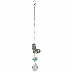 Woodstock Chimes Prisms & Hanging Crystals Happy Puppy Dog ~ Crystal Fantasy Suncatcher
