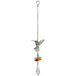 Woodstock Chimes Hummingbird ~ Crystal Fantasy Suncatcher Prisms & Hanging Crystals