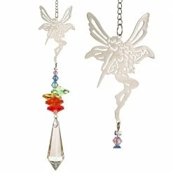 Woodstock Chimes Prisms & Hanging Crystals Rainbow Fairy ~ Crystal Fantasy Suncatcher