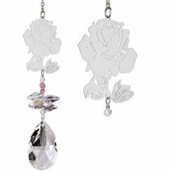Woodstock Chimes Beautiful Rose ~ Crystal Fantasy Suncatcher