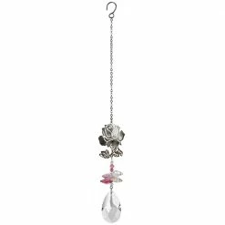 Top 10 😉 Woodstock Chimes Beautiful Rose ~ Crystal Fantasy Suncatcher ✔️ 7 Woodstock Chimes Beautiful Rose ~ Crystal Fantasy Suncatcher