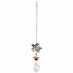 Woodstock Chimes Prisms & Hanging Crystals Sea Turtle ~ Crystal Fantasy Suncatcher