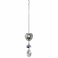 Best deal ๐ Woodstock Chimes Angel Wing Heart ~ Crystal Fantasy Suncatcher Angel Gifts ๐ 7 Woodstock Chimes Angel Wing Heart ~ Crystal Fantasy Suncatcher Angel Gifts