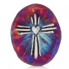Raku Potteryworks New Arrivals! Cross Medallion Magnet From Raku Pottery