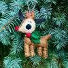 The Winding Road Holiday Movies Rudolph The Reindeer Hand-Felted Wool Ornament Handcrafted In Nepal
