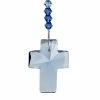 Woodstock Chimes Sapphire Crystal Cross Suncatcher