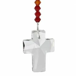 Woodstock Chimes Sunrise Crystal Cross Suncatcher