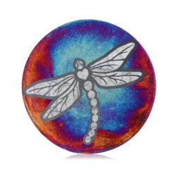 Raku Potteryworks Dragonfly Coasters Set From Raku Pottery