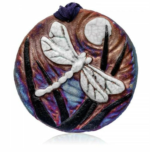 New ๐งจ Raku Potteryworks New Arrivals! Dragonfly Medallion Ornament From Raku Pottery ๐ 3 Raku Potteryworks New Arrivals! Dragonfly Medallion Ornament From Raku Pottery