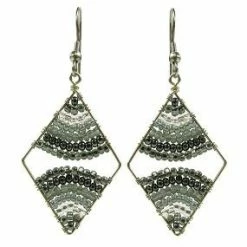 UPAVIM Crafts Global Fair Trade Gifts Diamond Wire And Bead Earrings Handcrafted In Guatemala