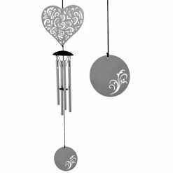 Woodstock Chimes New Arrivals! Heart Flourish Wind Chime ~ Woodstock Wind Chimes