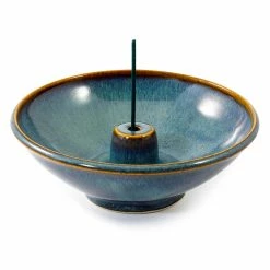 Shoyeido Hazel Ceramic Round Incense Holder