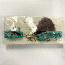 UPAVIM Crafts Double Strand Beaded Bracelet With Tassel Handcrafted In Guatemala