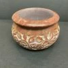 Om Imports Floral Carved Smudge Pot - 2.5'H, 4'D Metaphysical & Divination Gifts