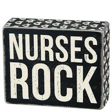 Primitives By Kathy Nurses Rock Box Sign Box Signs