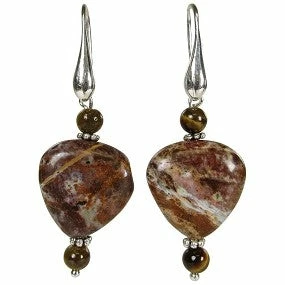 Cheap 🥰 UPAVIM Crafts Soft Triangle Earthtone Stone And Bead Earrings Handcrafted In Guatemala Global Fair Trade Gifts ⭐ 3 UPAVIM Crafts Soft Triangle Earthtone Stone And Bead Earrings Handcrafted In Guatemala Global Fair Trade Gifts