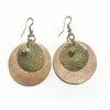 UPAVIM Crafts Rose Gold Circle Earrings Handcrafted In Guatemala