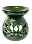 Kheops International Green Lotus Ceramic Oil Burner Fragrance Oils & Diffusers