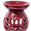 Outlet 🎉 Kheops International Red Lotus Ceramic Oil Burner 🛒 1 Kheops International Red Lotus Ceramic Oil Burner