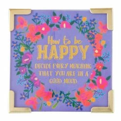Natural Life How To Be Happy Corner Magnet